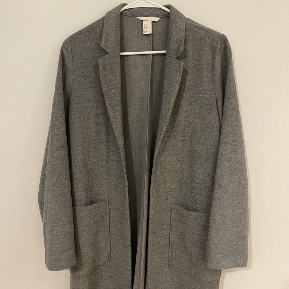 Gray Trench Coat w/ Lapel Collar| NWOT| H&M